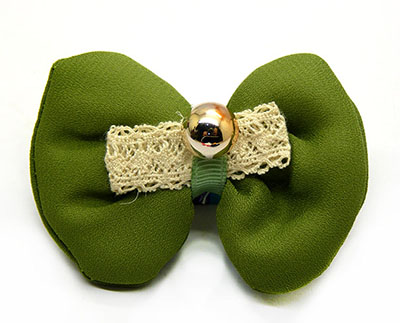 全网最低价 蝴蝶结雪纺发夹边夹压夹