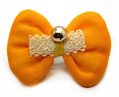 全网最低价 蝴蝶结雪纺发夹边夹压夹