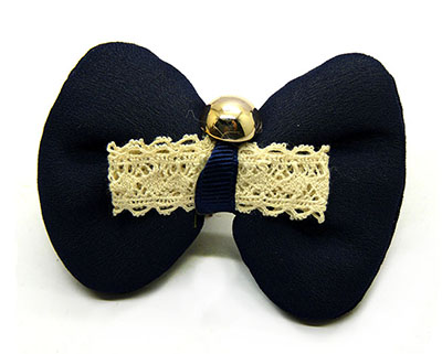 全网最低价 蝴蝶结雪纺发夹边夹压夹 