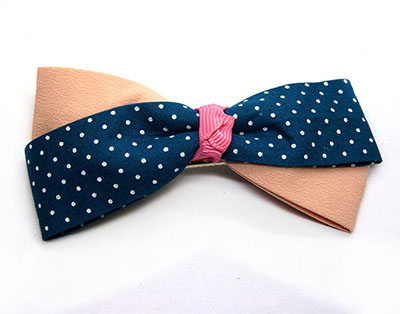 欧美新款蝴蝶结压夹 成人布艺发饰品批发