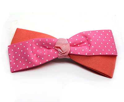 欧美新款蝴蝶结压夹 成人布艺发饰品批发