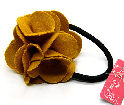 欧美新款女时尚唯美布艺玫瑰花朵发绳发圈扎头发皮筋