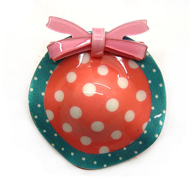 初级中学亚克力草帽压夹儿童发夹边夹头饰品