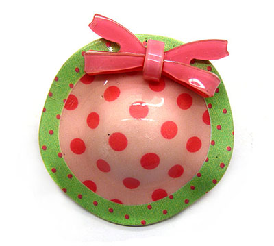 厂家直销亚克力草帽压夹儿童发夹边夹头饰品