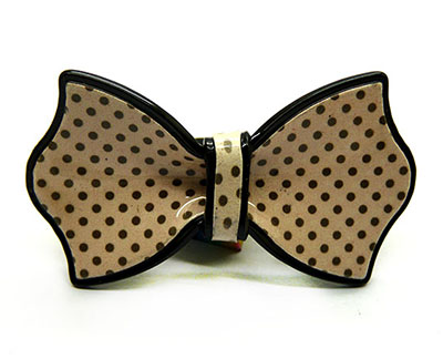 亚克力发夹蝴蝶结压夹批发 两元店头饰发饰批发