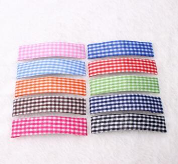 新款欧美范儿童发饰 布艺BB夹 混色发夹边夹