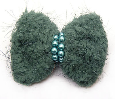 厂家直销复古纯色绒布珍珠时尚女士压夹边夹