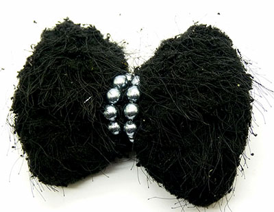 厂家直销复古纯色绒布珍珠时尚女士压夹边夹