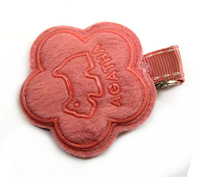 全网最低价皮质绒布花朵压夹儿童发夹边夹头饰品