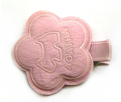 全网最低价皮质绒布花朵压夹儿童发夹边夹头饰品