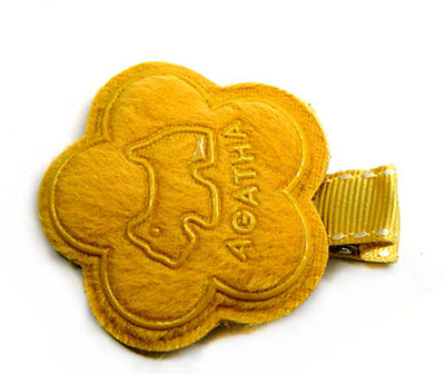 全网最低价皮质绒布花朵压夹儿童发夹边夹头饰品