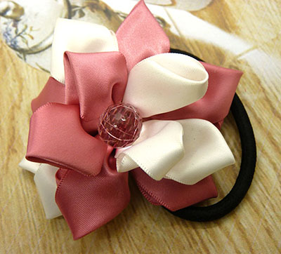 全网最低价花朵皮筋儿童雪纺高端发饰