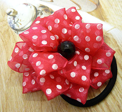 全网最低价花朵皮筋儿童雪纺高端发饰