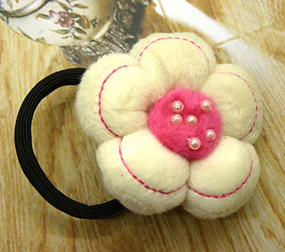 欧美蝴蝶结发圈皮筋儿童小抱枕头发绳秋冬头饰发饰