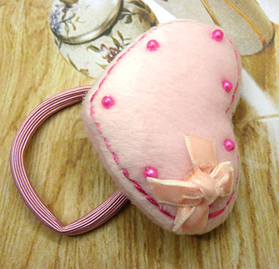 欧美蝴蝶结发圈皮筋儿童小抱枕头发绳秋冬头饰发饰