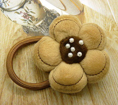 欧美蝴蝶结发圈皮筋儿童小抱枕头发绳秋冬头饰发饰