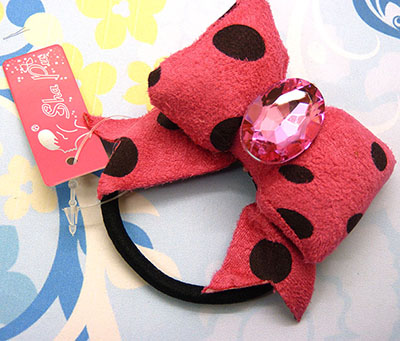 欧美蝴蝶结发圈皮筋儿童小抱枕头发绳秋冬头饰发饰