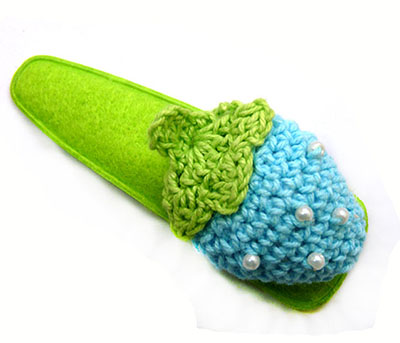 厂家直销毛线蝴蝶草莓BB夹儿童发夹边夹头饰品