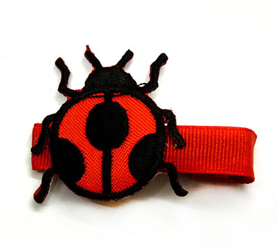 欧美范七彩瓢虫 儿童压夹卡通精品发卡