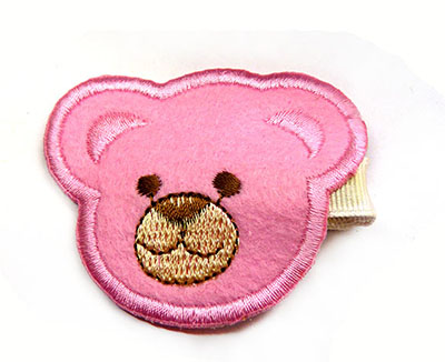 全网最低价头饰手工布艺发夹可爱小熊儿童压夹卡通精品发卡