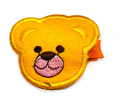 全网最低价头饰手工布艺发夹可爱小熊儿童压夹卡通精品发卡