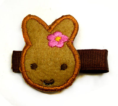 全网最低价头饰手工布艺发夹可爱小熊儿童压夹卡通精品发卡