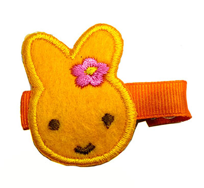 全网最低价头饰手工布艺发夹可爱小熊儿童压夹卡通精品发卡