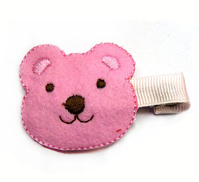 全网最低价头饰手工布艺发夹可爱小熊儿童压夹卡通精品发卡