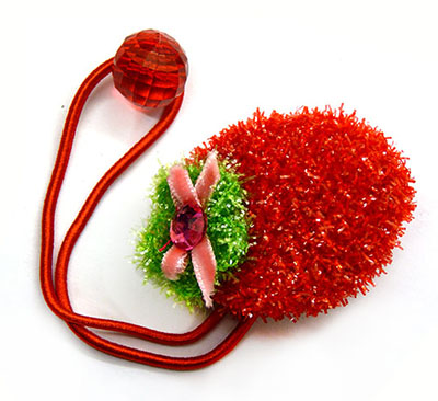 扎头发皮筋欧美可带百搭草莓发圈发绳