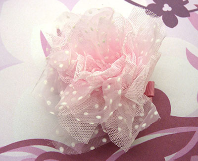 欧美范女士花朵发夹夹儿童纱绸布艺头饰发饰品