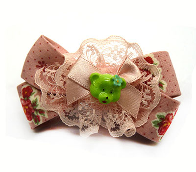 全网最低价儿童蝴蝶结发夹 双层布艺布 压夹 儿童发饰