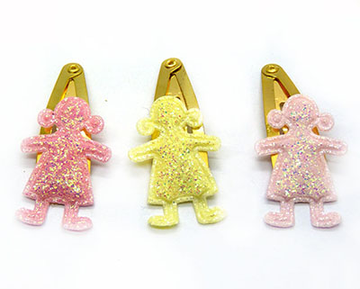 （3个装）欧美亮片五星皇冠宝宝发夹女童发饰 BB夹 婴儿头饰发夹 边夹