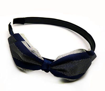 新款欧美亮丝蝴蝶结发箍 头扣 女士发卡