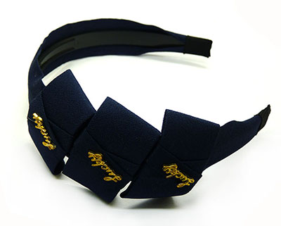 夏季新款欧美布艺蝴蝶结百搭简约发箍发卡头饰发饰	