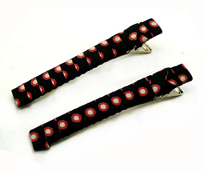 百款混搭一对装欧美漂亮女生布艺小花横版对夹边夹发饰头饰批发