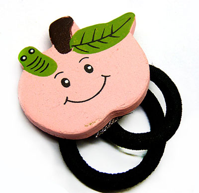 特价欧美范饰品木质卡通皮筋糖果发圈