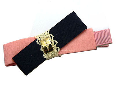 欧美范2元店双层蝴蝶结压夹摆地摊货源