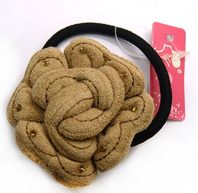 特价复古绒布点钻头扣皮筋胸针二合一