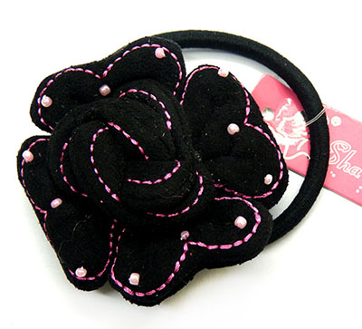 特价复古绒布点钻头扣皮筋胸针二合一