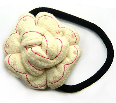 特价复古绒布点钻头扣皮筋胸针二合一