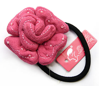 特价复古绒布点钻头扣皮筋胸针二合一