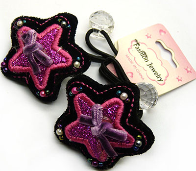 全国最低价一对装可爱毛绒温暖毛球珍珠吊坠发圈 发绳 皮筋