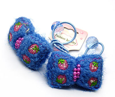 全国最低价一对装可爱毛绒温暖毛球珍珠吊坠发圈 发绳 皮筋