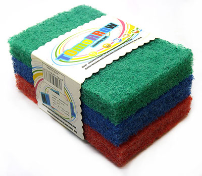 买贵10倍退款刷锅神器不伤锅 洗碗百洁布 粗砂百洁布3片装