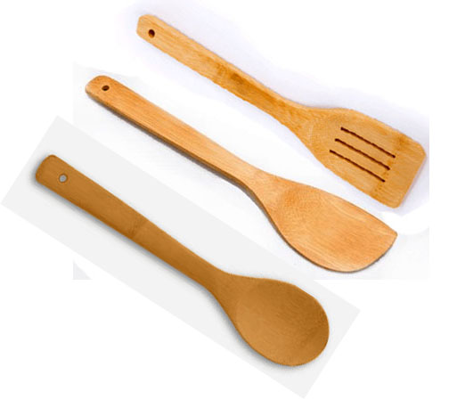 特价不粘锅专用竹铲子勺无漆采用树脂防霉竹铲3件套