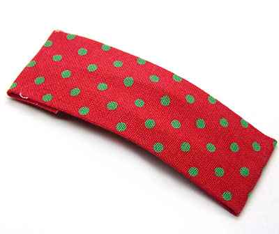 特价短款欧美流行小圆点多色发夹发饰头饰 布艺BB夹边夹一字夹