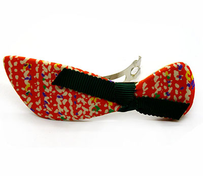 新款欧美时尚发饰 精美头饰品 布艺大蝴蝶结弹簧夹 优雅发夹厂家直销