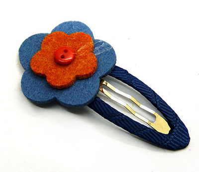 全网最低价花朵发夹儿童 欧美发饰BB夹多款小清新花朵布艺边夹