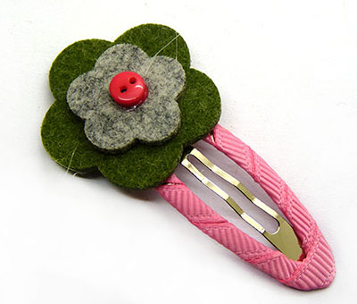 全网最低价花朵发夹儿童 欧美发饰BB夹多款小清新花朵布艺边夹