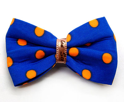 欧美时尚布艺蝴蝶结发夹发饰 点点压夹发夹